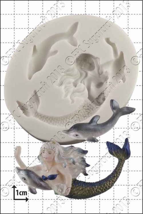 'Mermaid & Dolphin' Silicone Mould